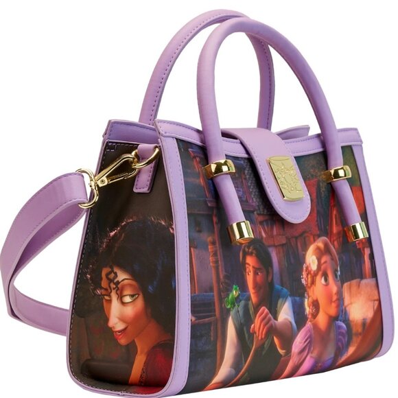 Loungefly Disney Rapunzel Princess Scene Crossbody Bag - Picture 12 of 14